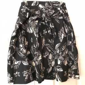 Merona Plus Size Linen Floral Skirt